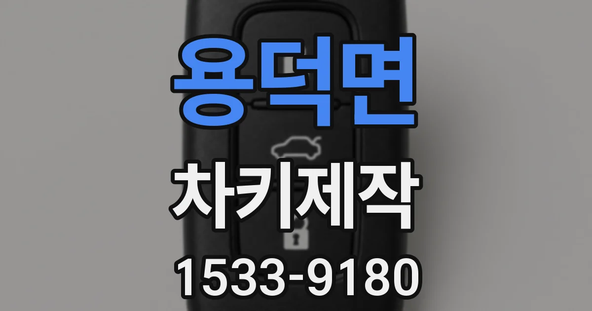 용덕면 차키제작