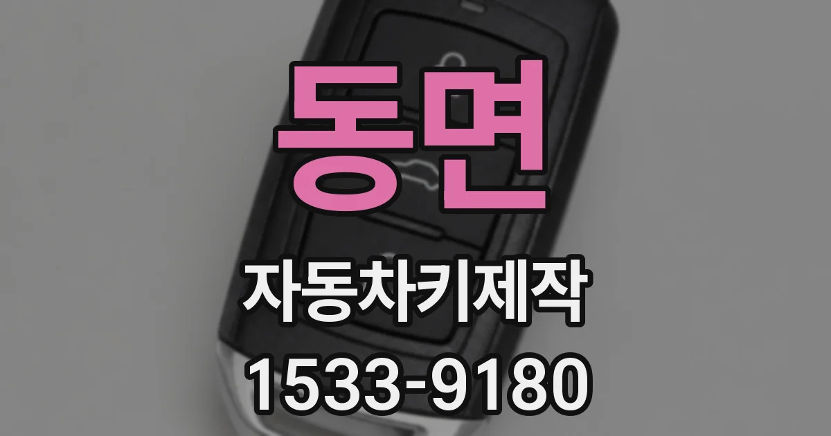 동면 자동차키제작