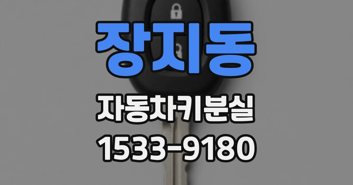 장지동 자동차키분실