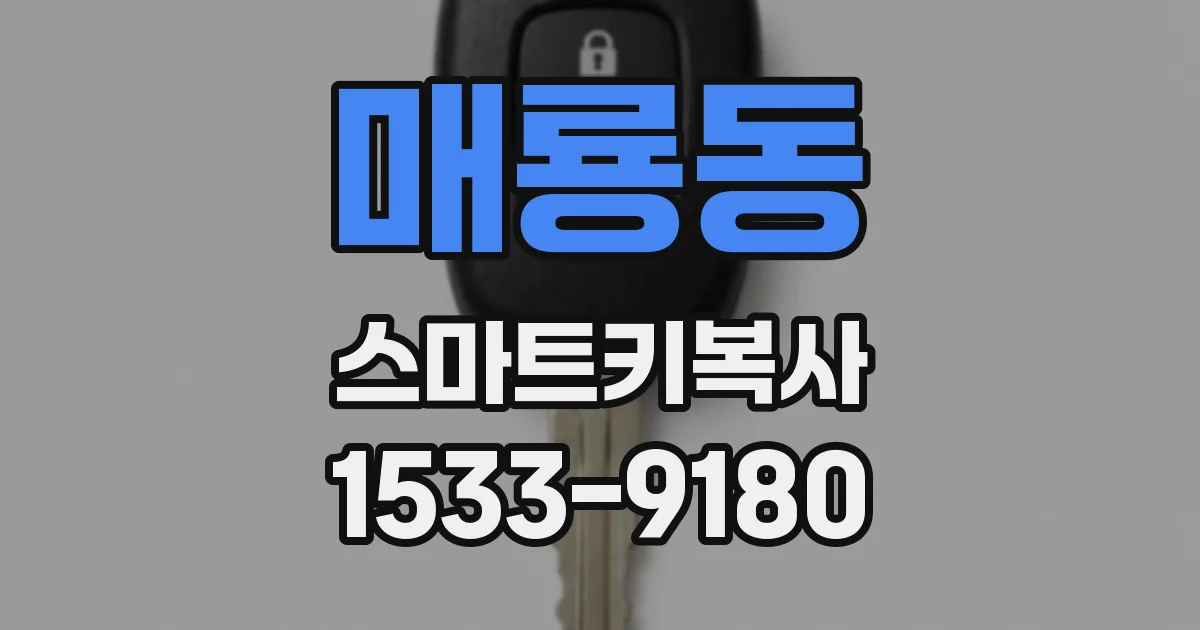 매룡동 스마트키복사