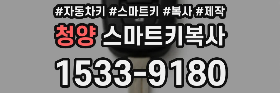 청양 스마트키복사