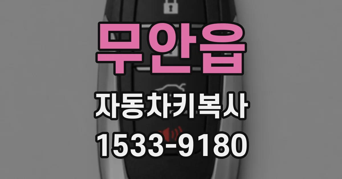 무안읍 자동차키복사