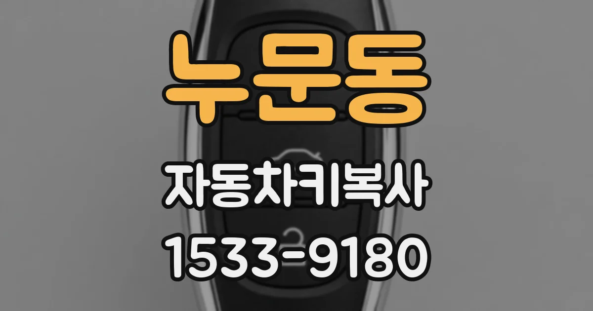 누문동 자동차키복사