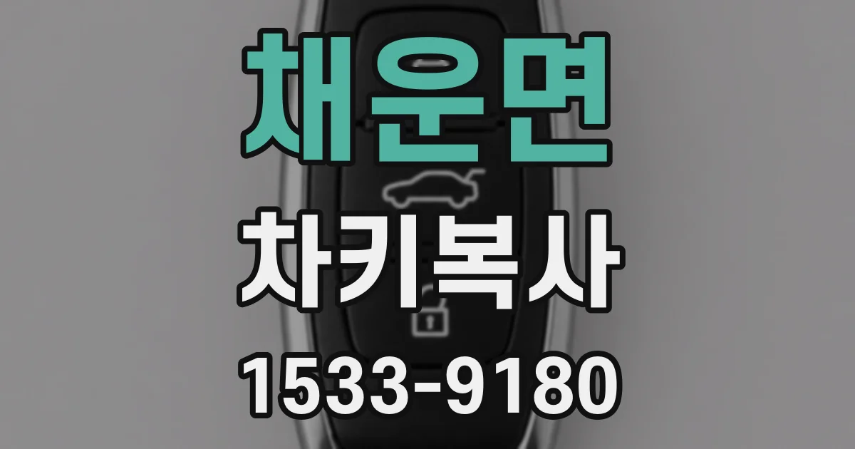 채운면 차키복사