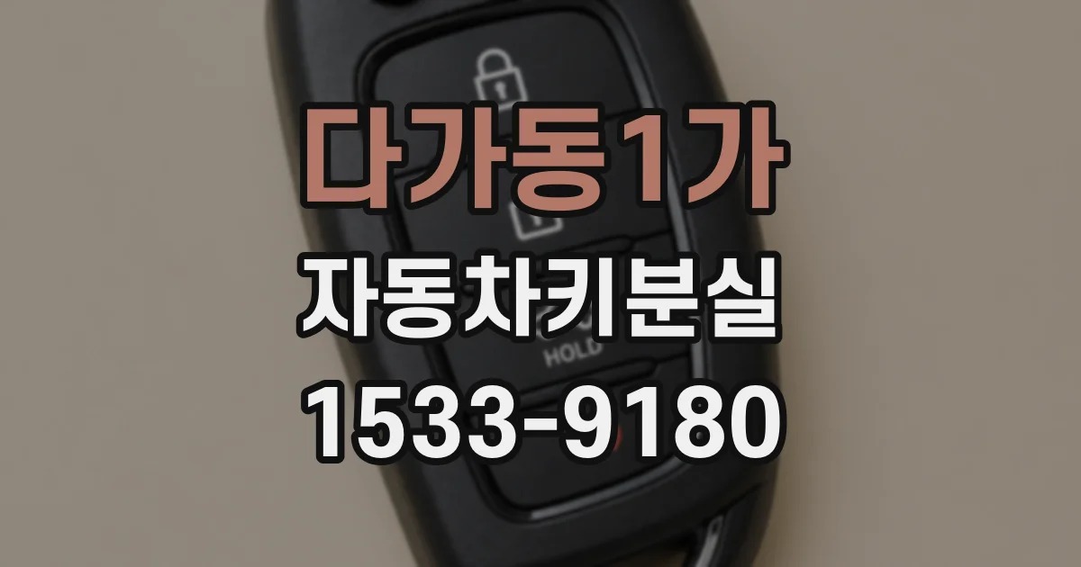 다가동1가 자동차키분실