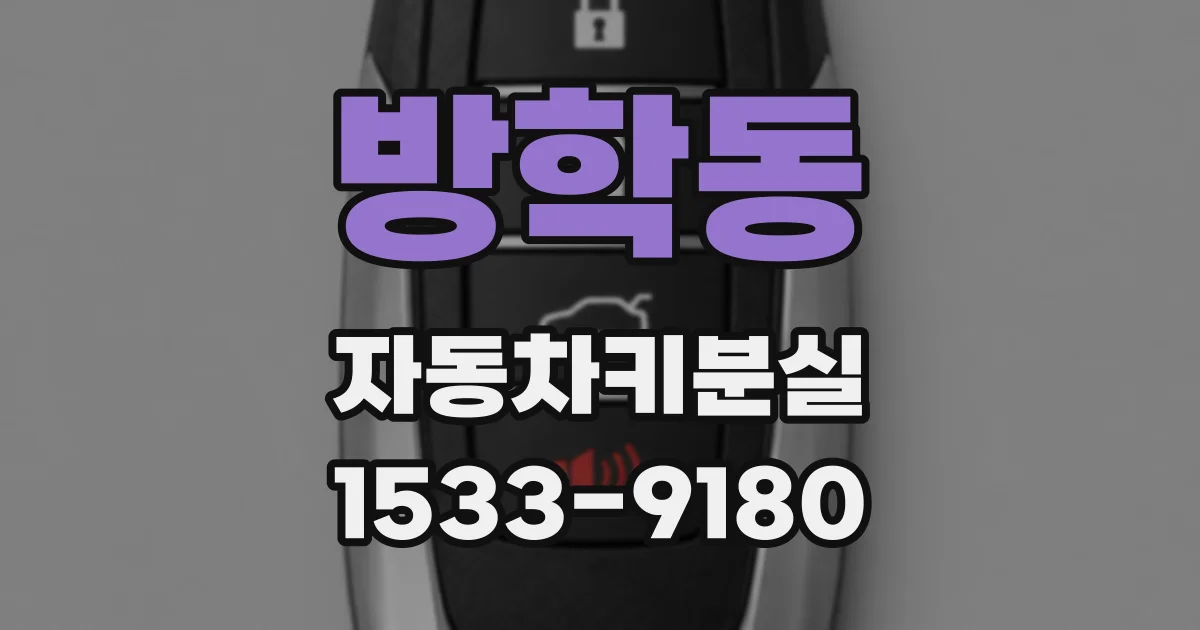 방학동 자동차키분실