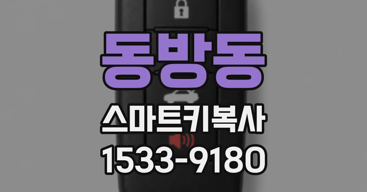 동방동 스마트키복사