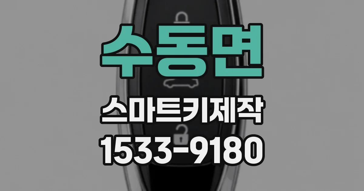 수동면 스마트키제작