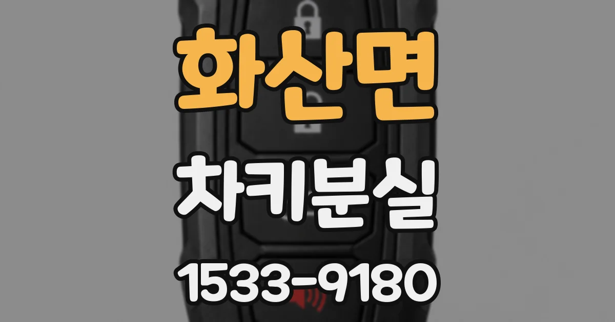 화산면 차키분실