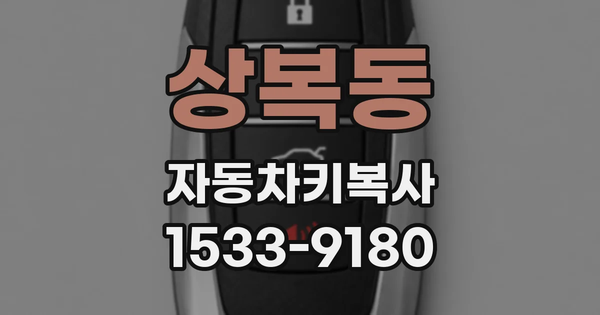 상복동 자동차키복사