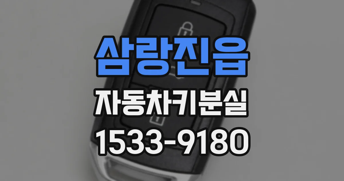 삼랑진읍 자동차키분실