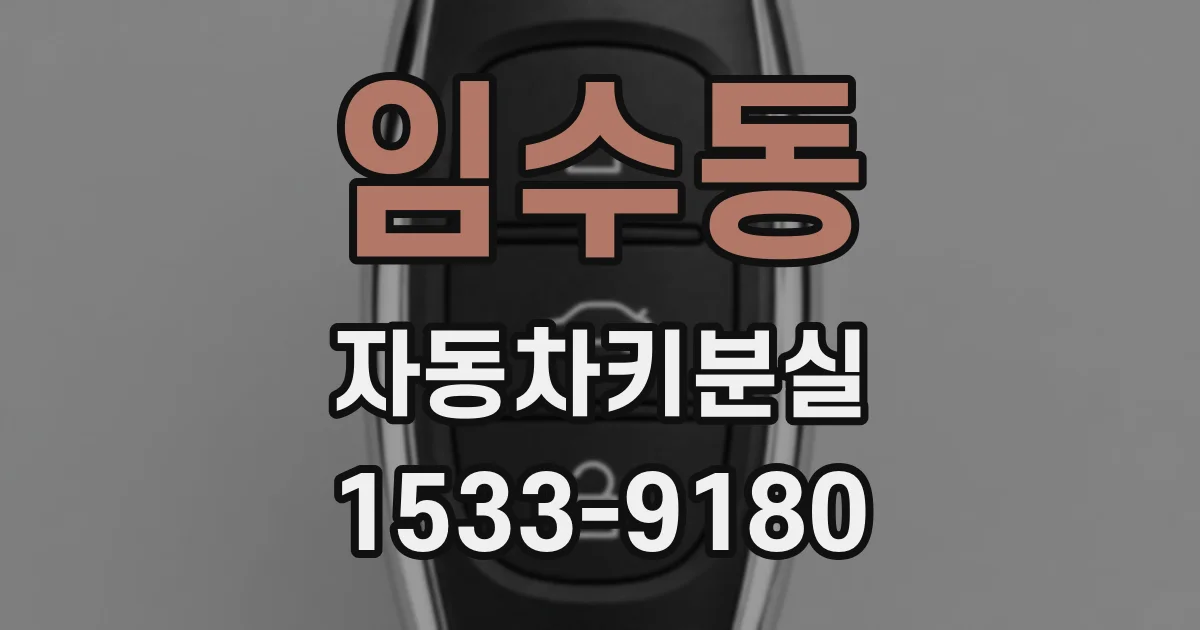 임수동 자동차키분실