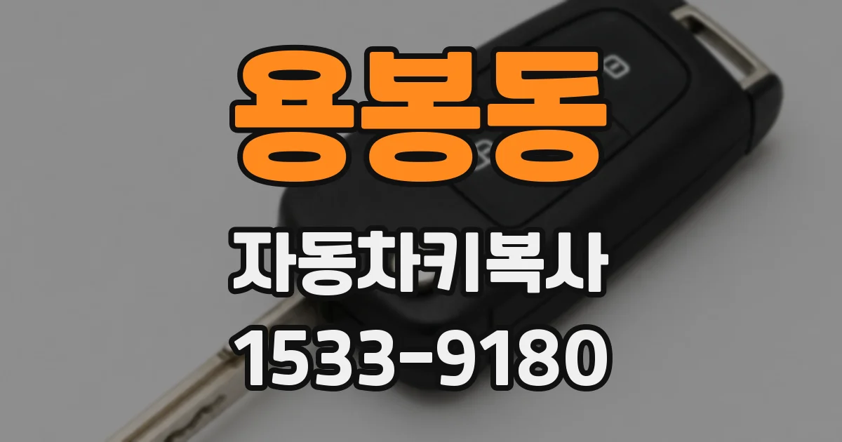 용봉동 자동차키복사