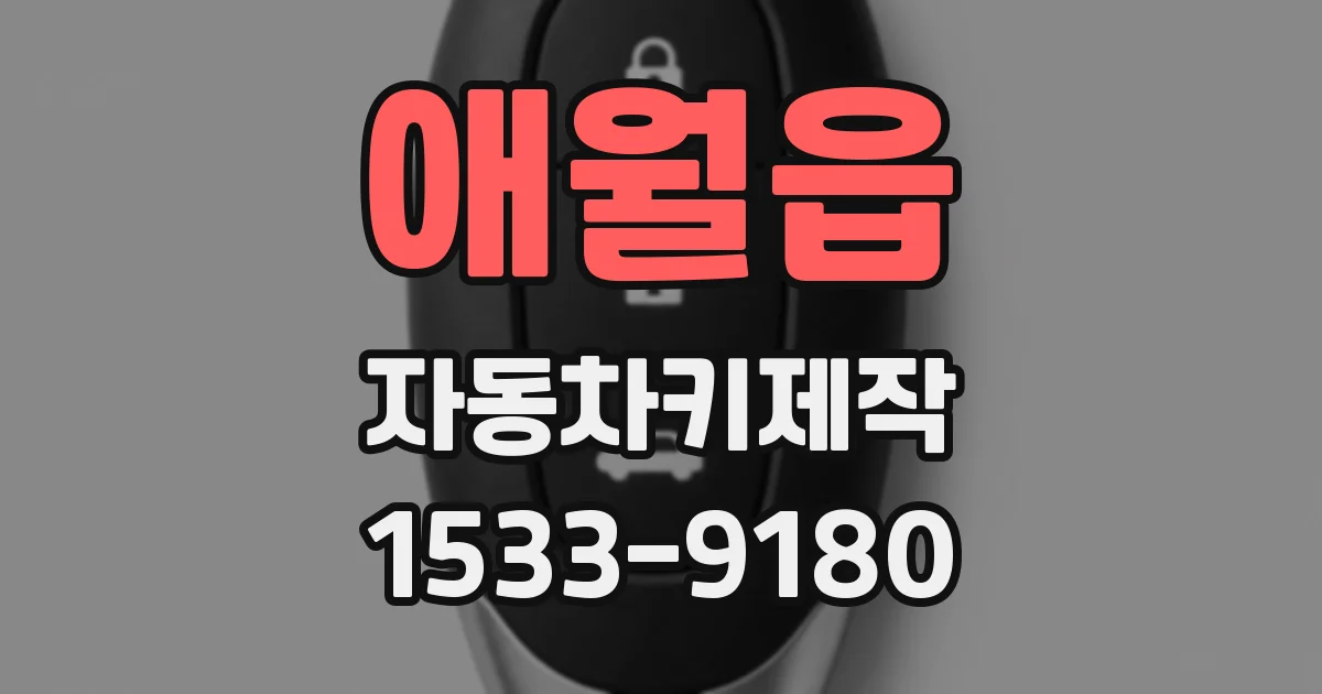 애월읍 자동차키제작