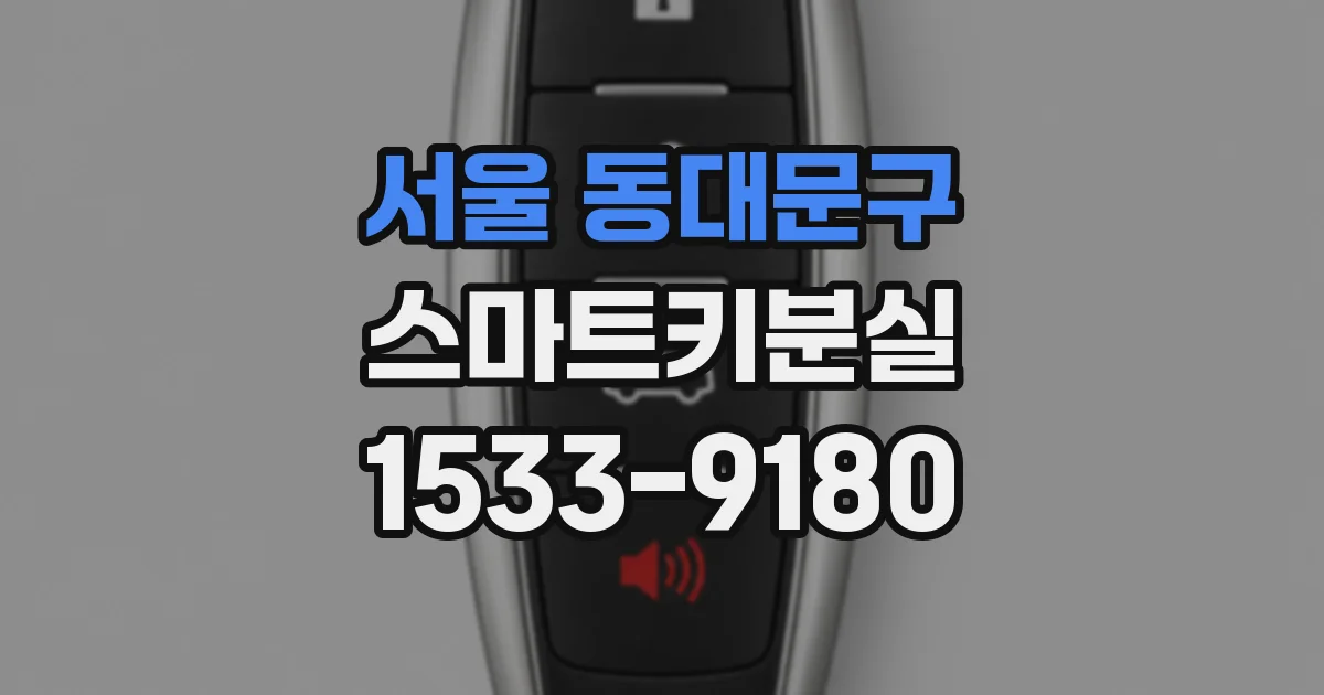 서울 동대문구 스마트키분실
