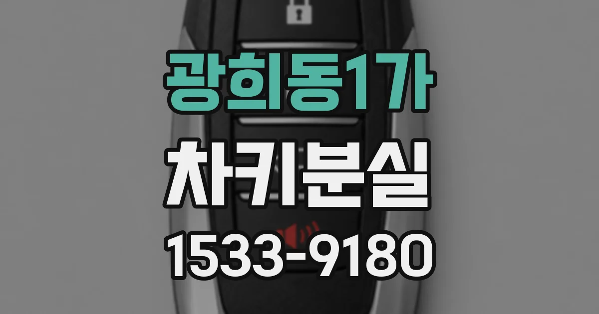 광희동1가 차키분실