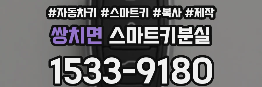 쌍치면 스마트키분실