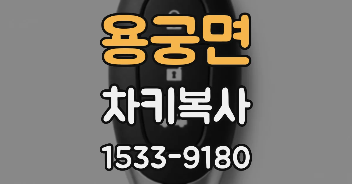 용궁면 차키복사