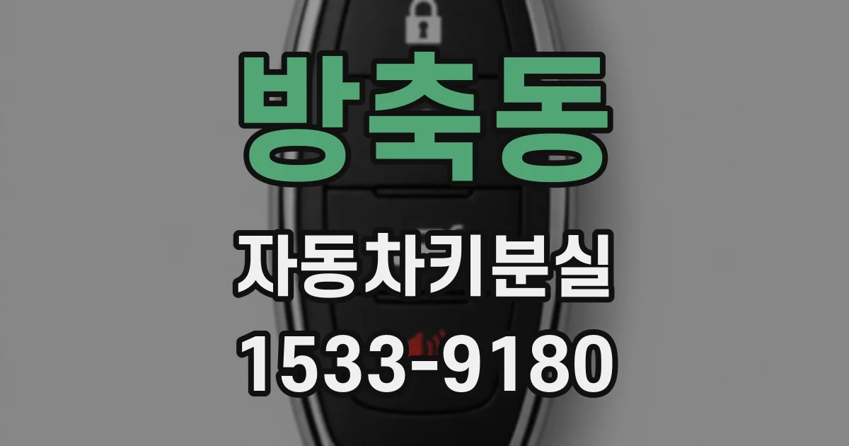 방축동 자동차키분실