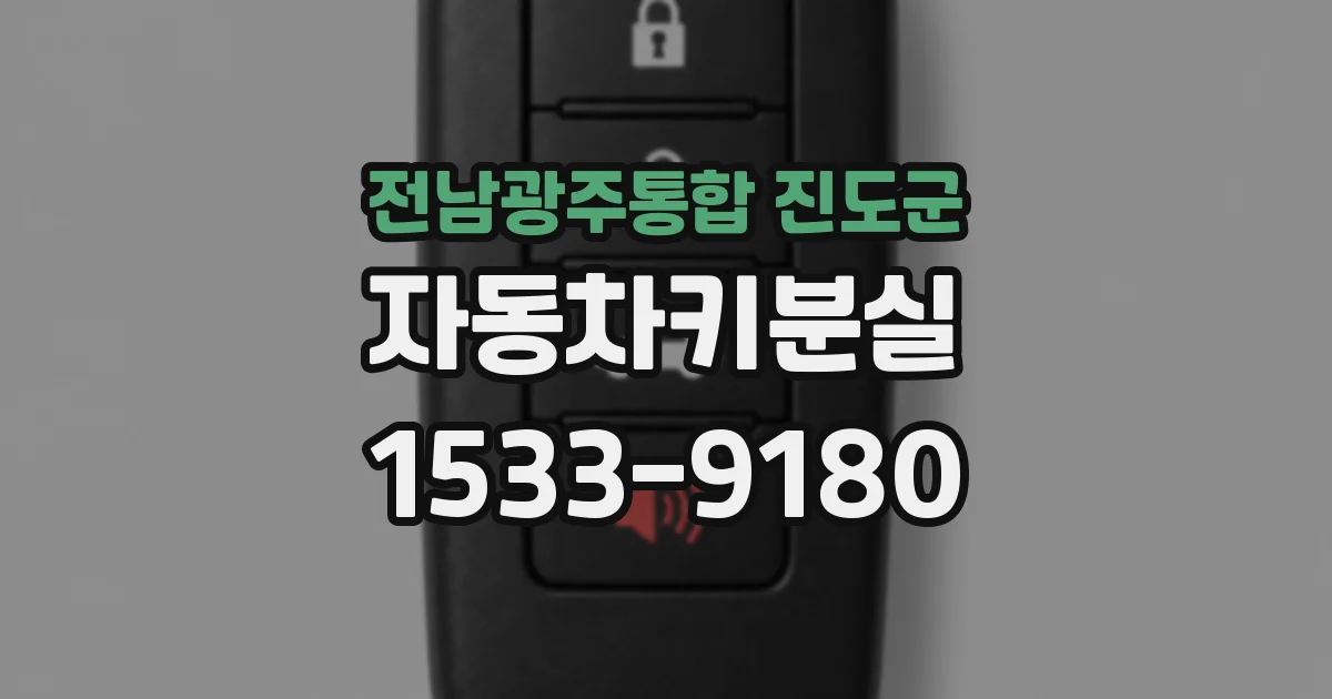 전남광주통합 진도군 자동차키분실