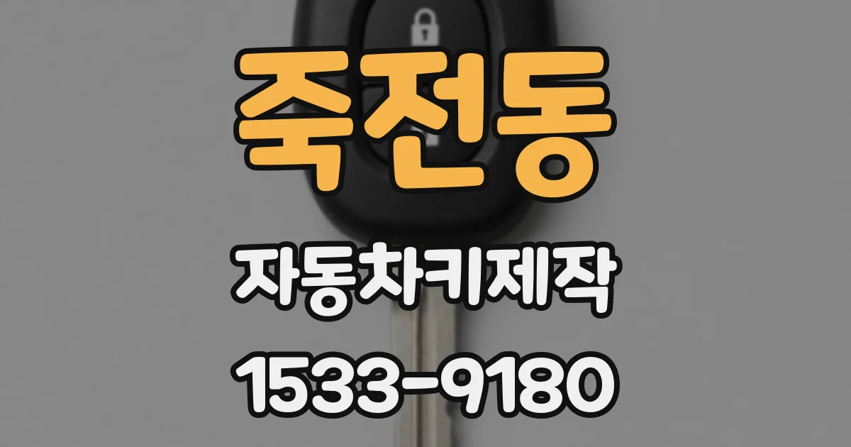 죽전동 자동차키제작