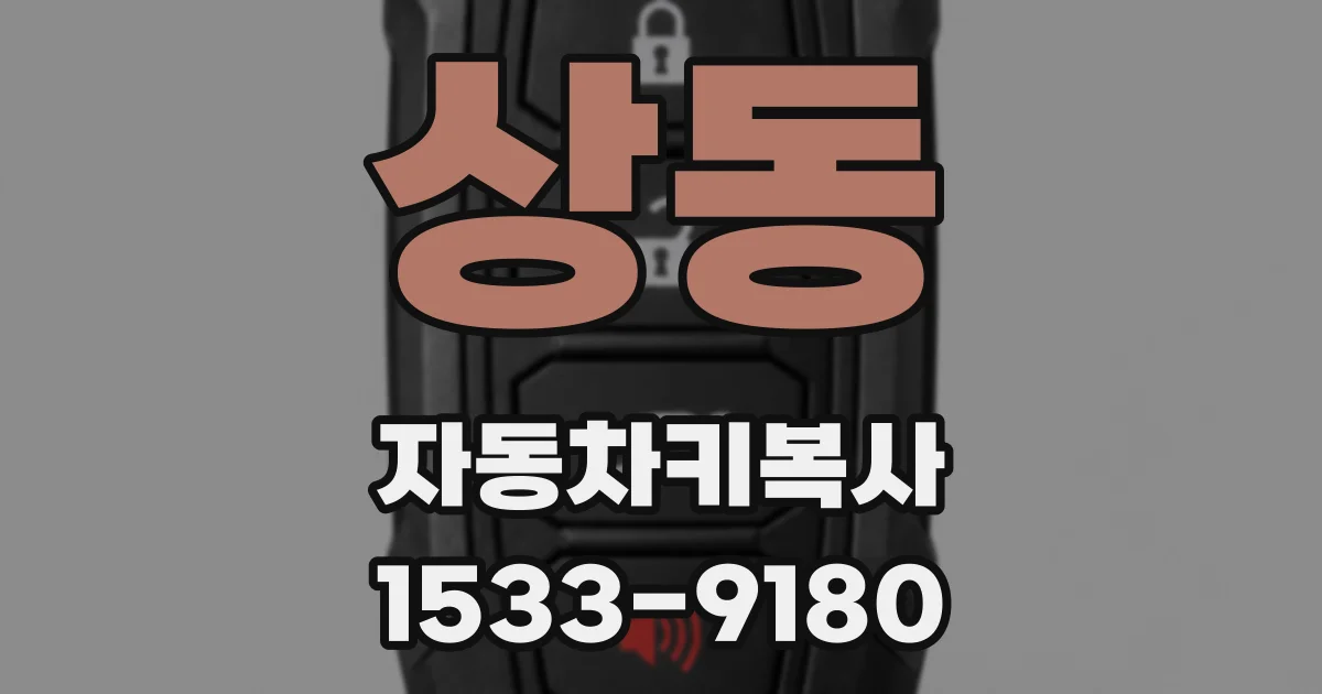 상동 자동차키복사