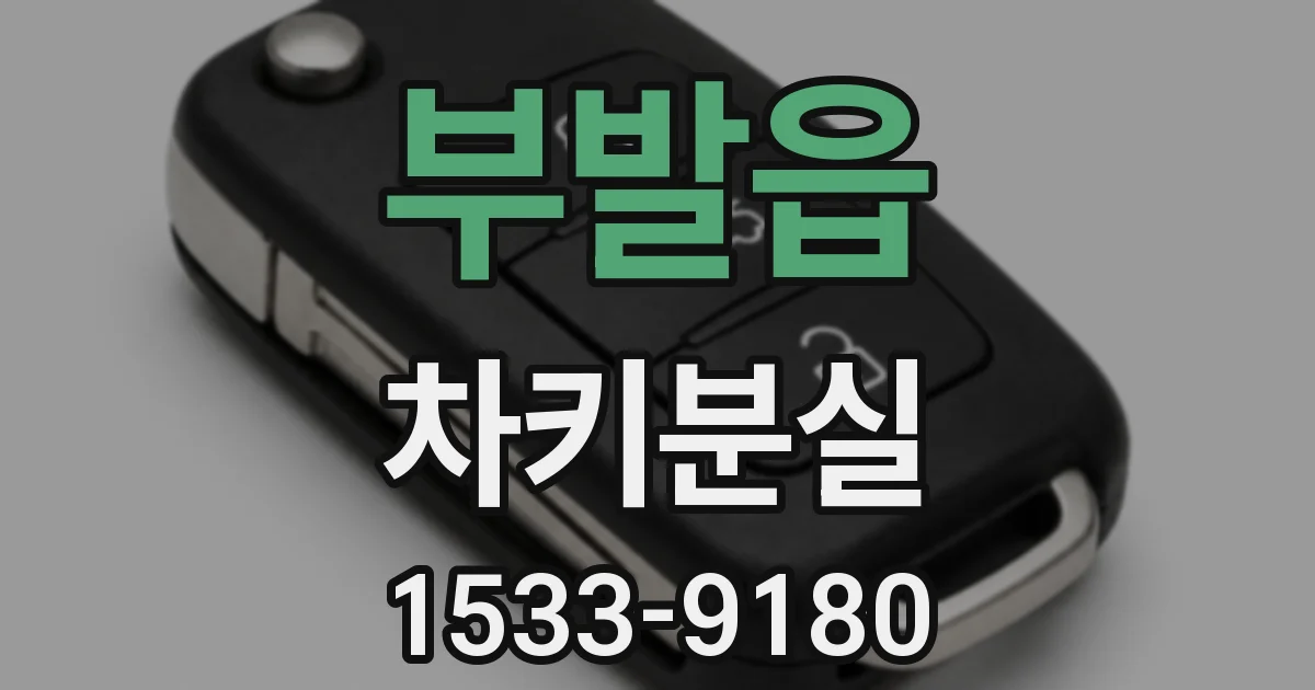 부발읍 차키분실