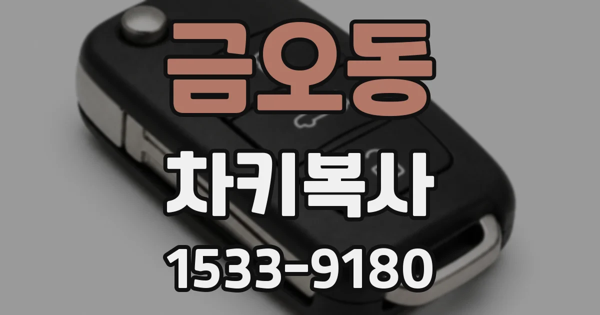 금오동 차키복사