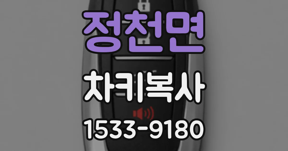 정천면 차키복사