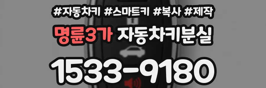 명륜3가 자동차키분실