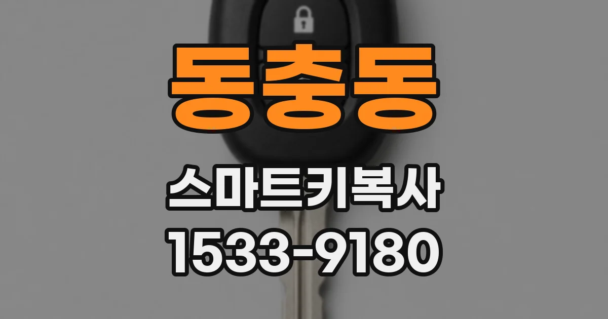 동충동 스마트키복사