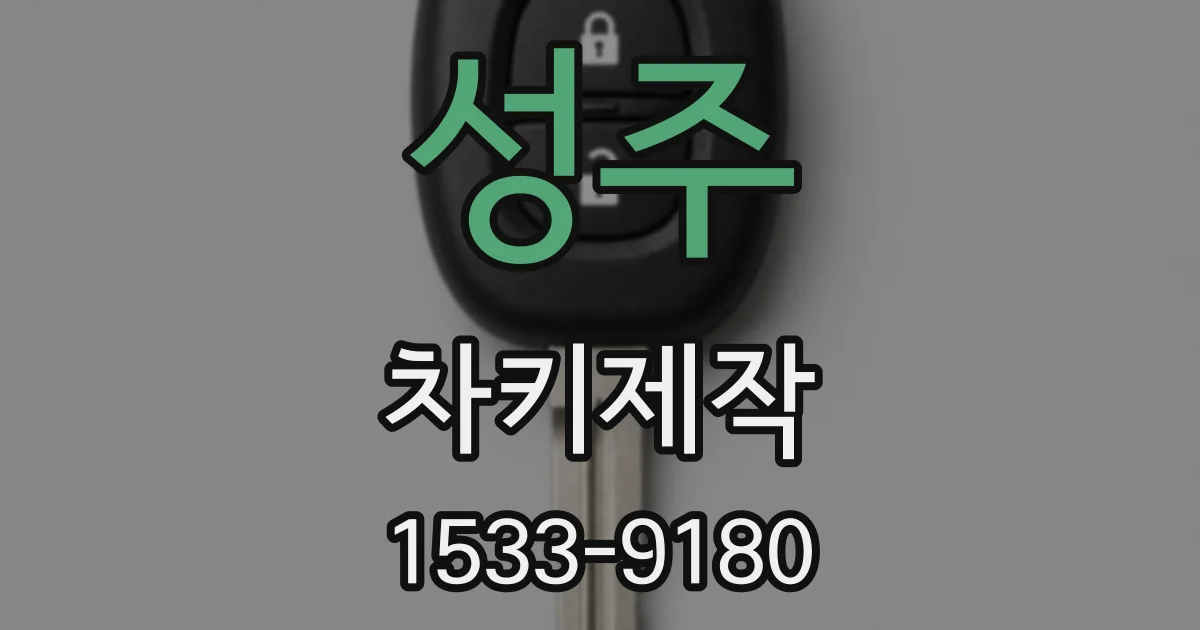 성주 차키제작
