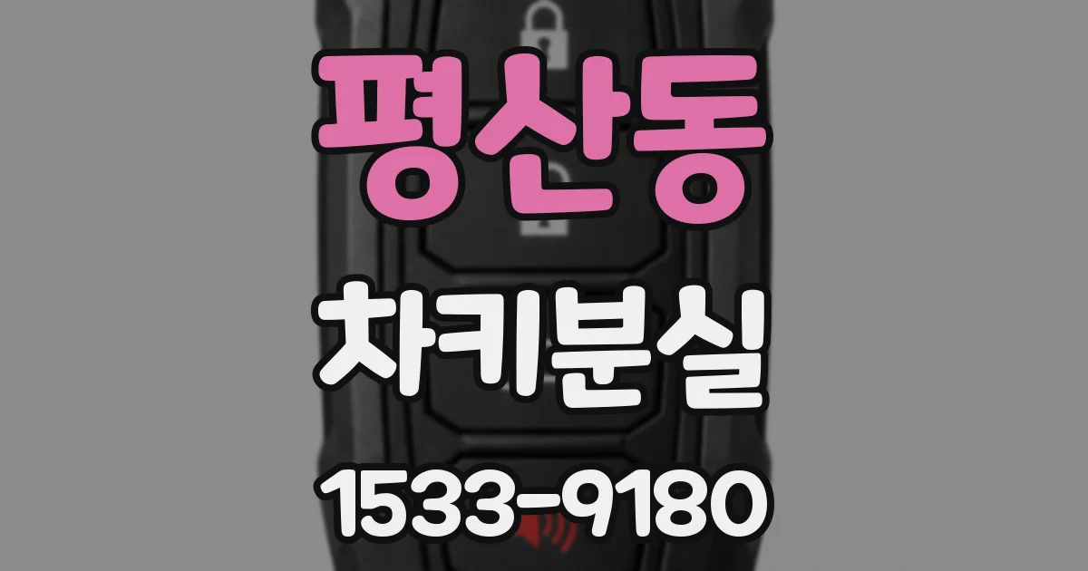 평산동 차키분실