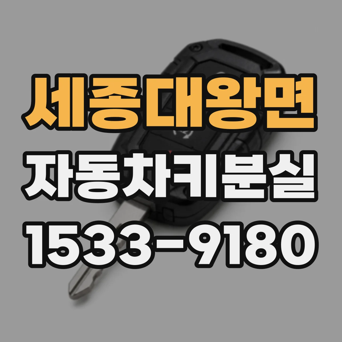 세종대왕면 자동차키분실