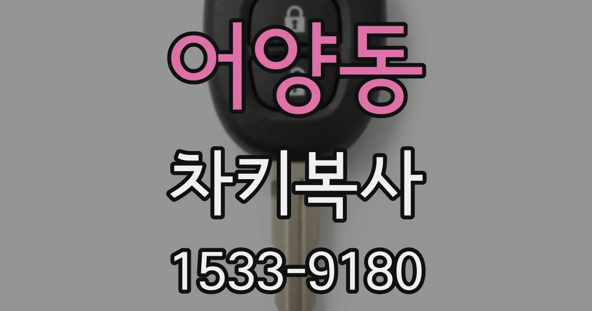 어양동 차키복사