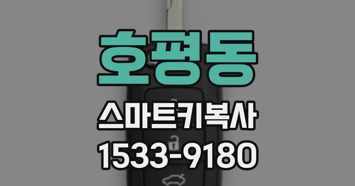 호평동 스마트키복사