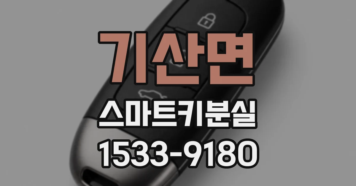 기산면 스마트키분실