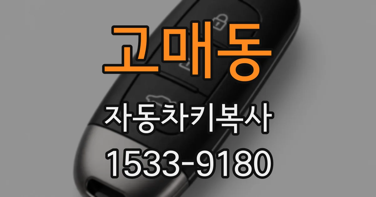 고매동 자동차키복사