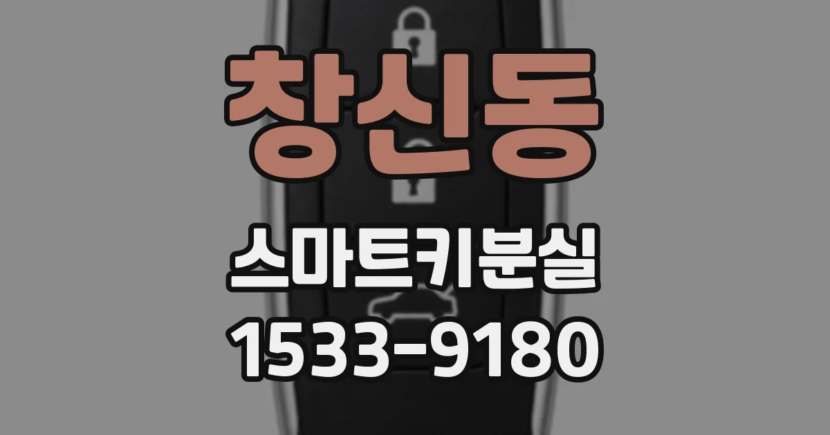 창신동 스마트키분실
