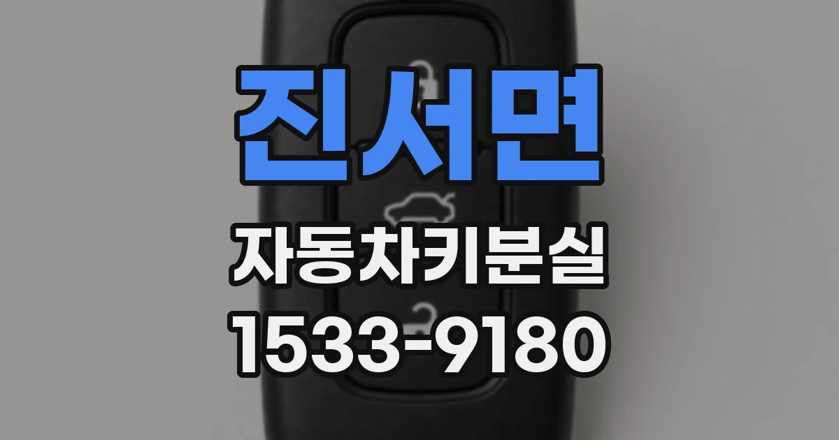 진서면 자동차키분실
