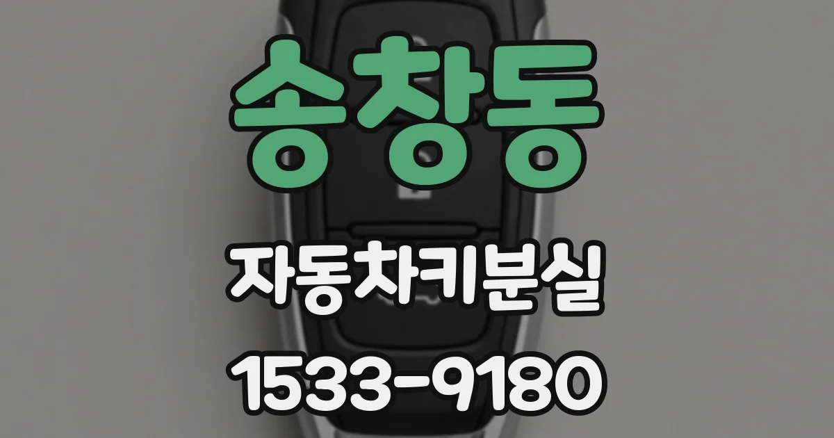 송창동 자동차키분실