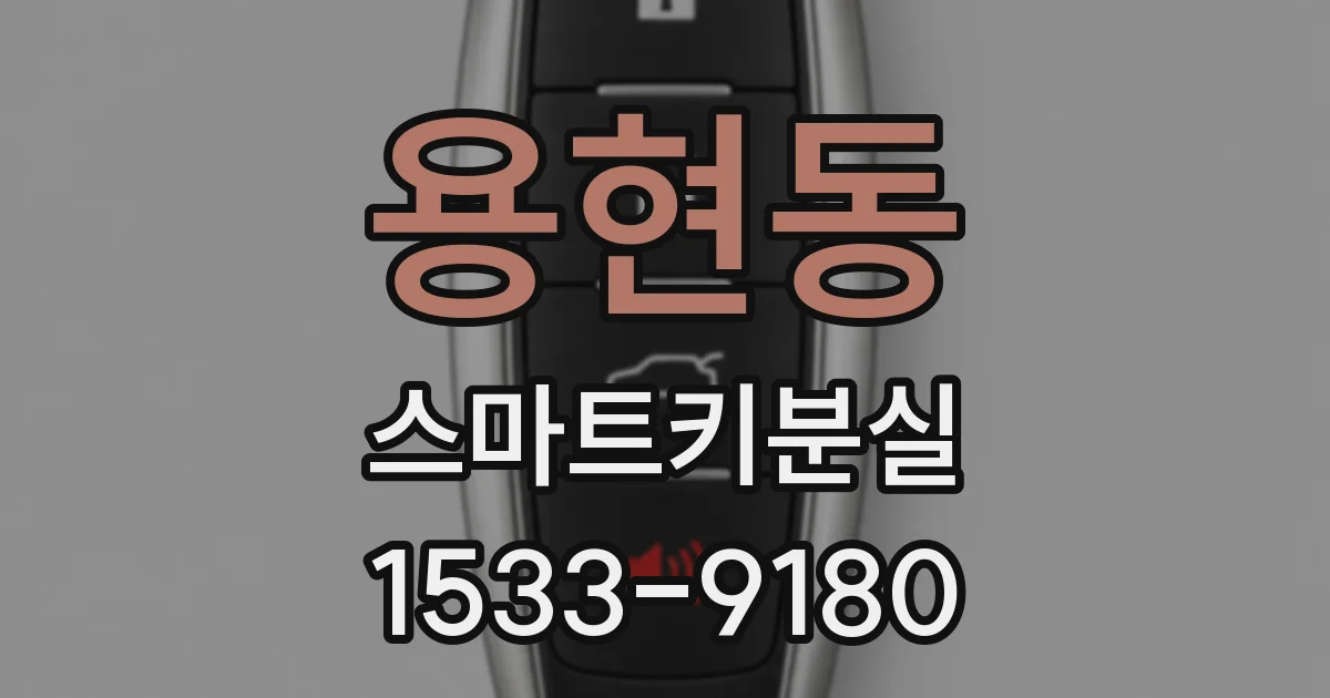 용현동 스마트키분실