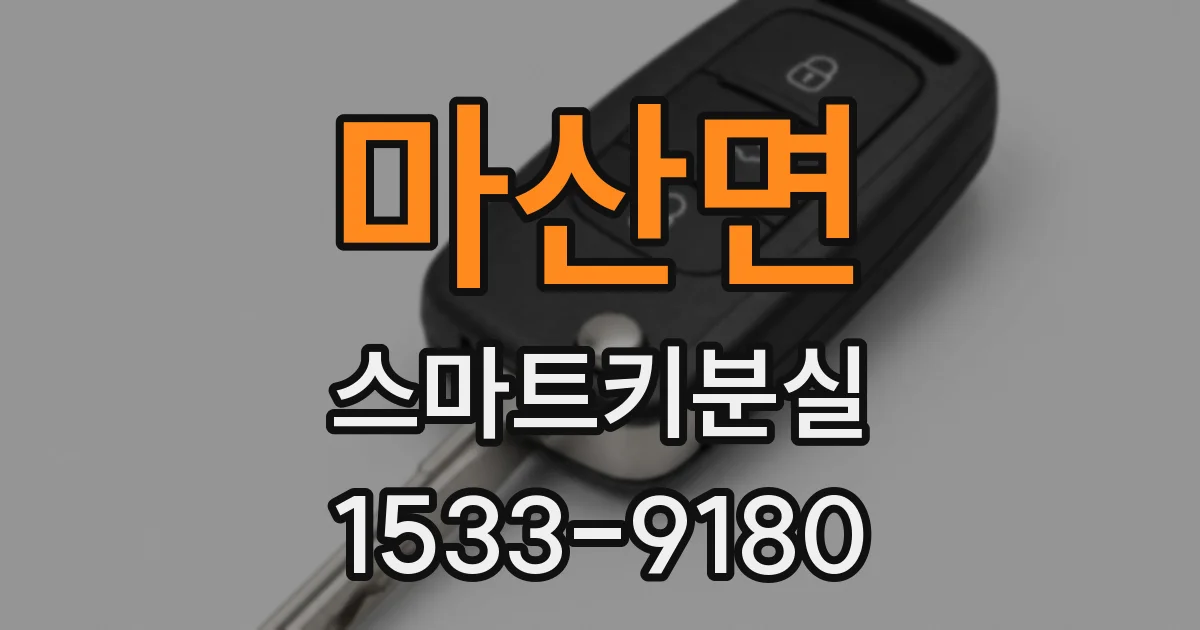마산면 스마트키분실