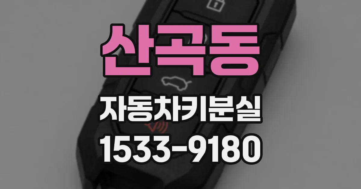 산곡동 자동차키분실