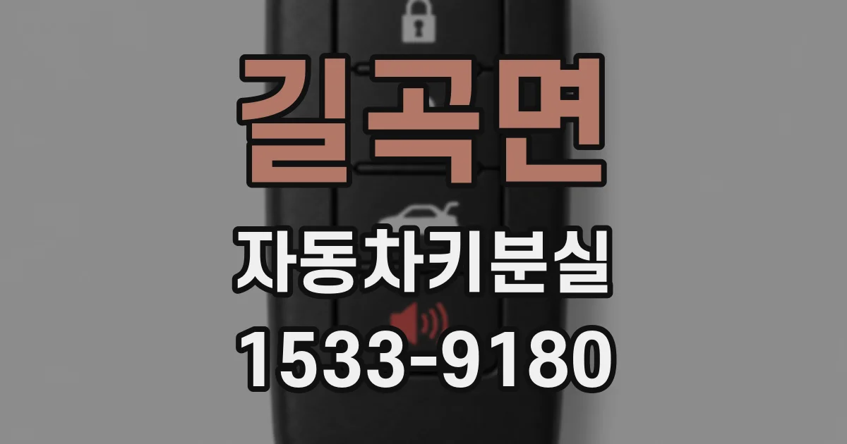 길곡면 자동차키분실