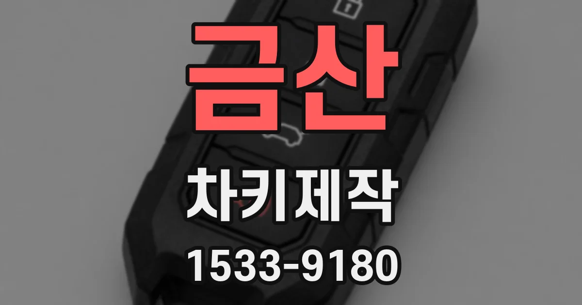 금산 차키제작