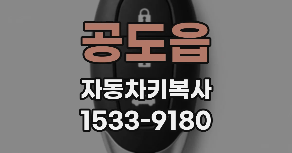 공도읍 자동차키복사