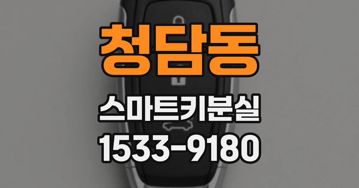 청담동 스마트키분실