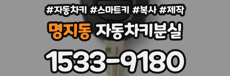 명지동 자동차키분실