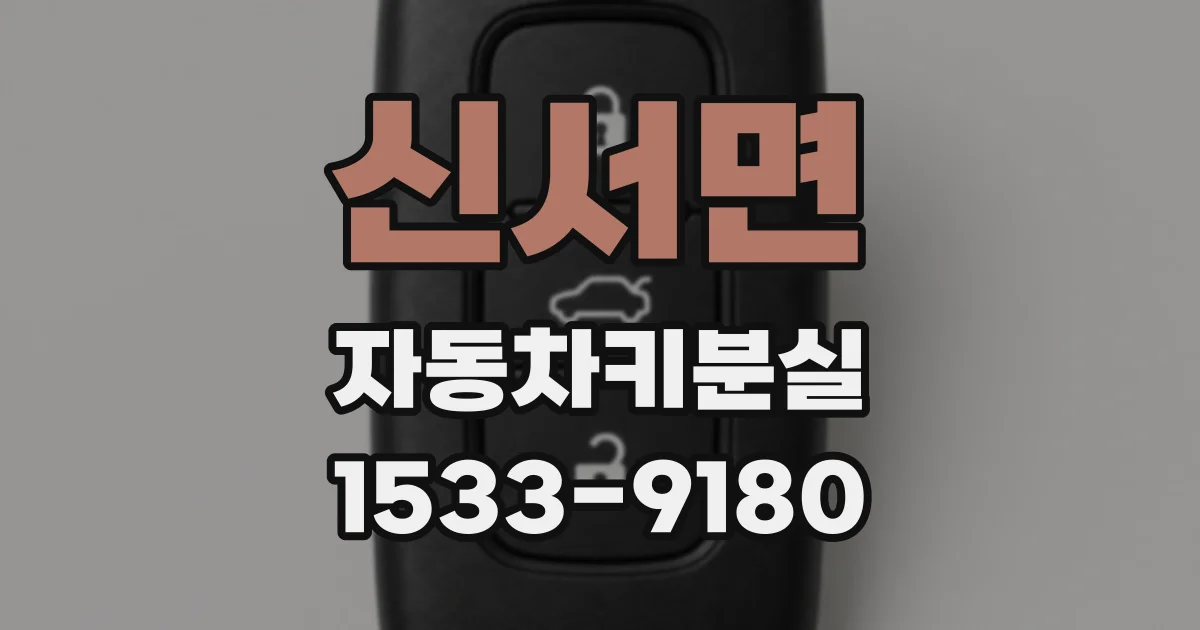 신서면 자동차키분실